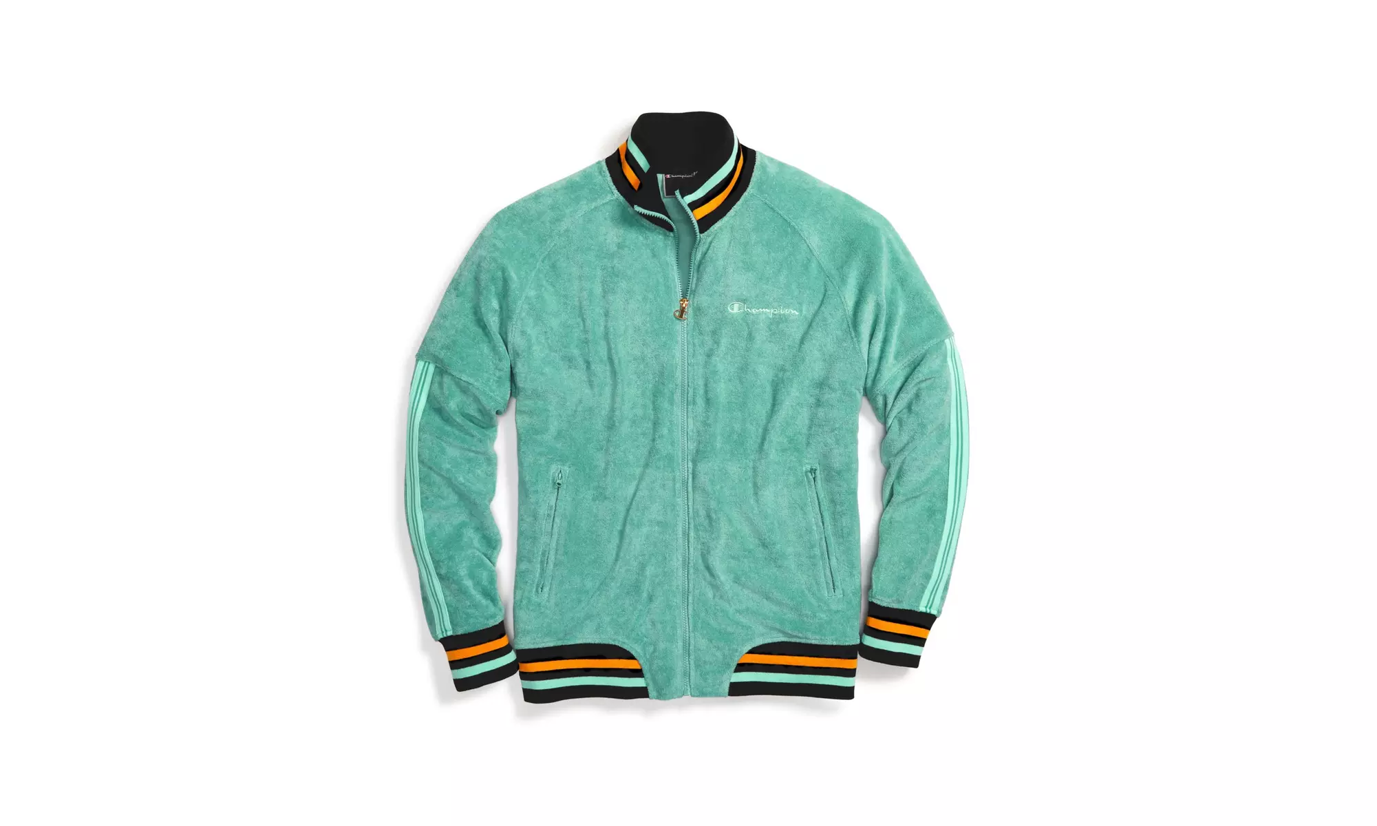 Champion LIFE Men's Terry Warm Up Jacket Blue XS - Primary Image