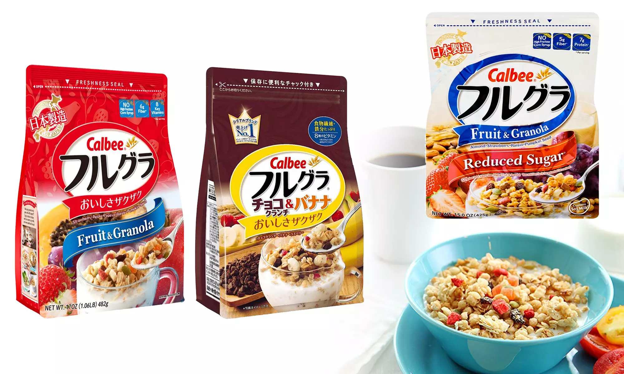CALBEE Frugra Breakfast Fruit Granola (Multi-pack / flavors) - Primary Image