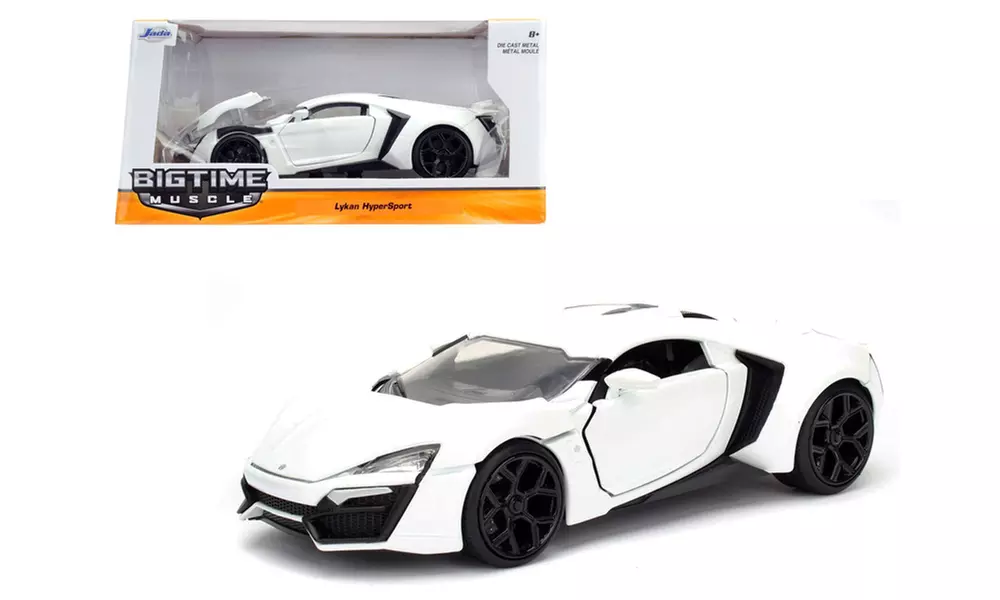 Lykan Hypersport White Diecast Model Car by Jada - Second Medium