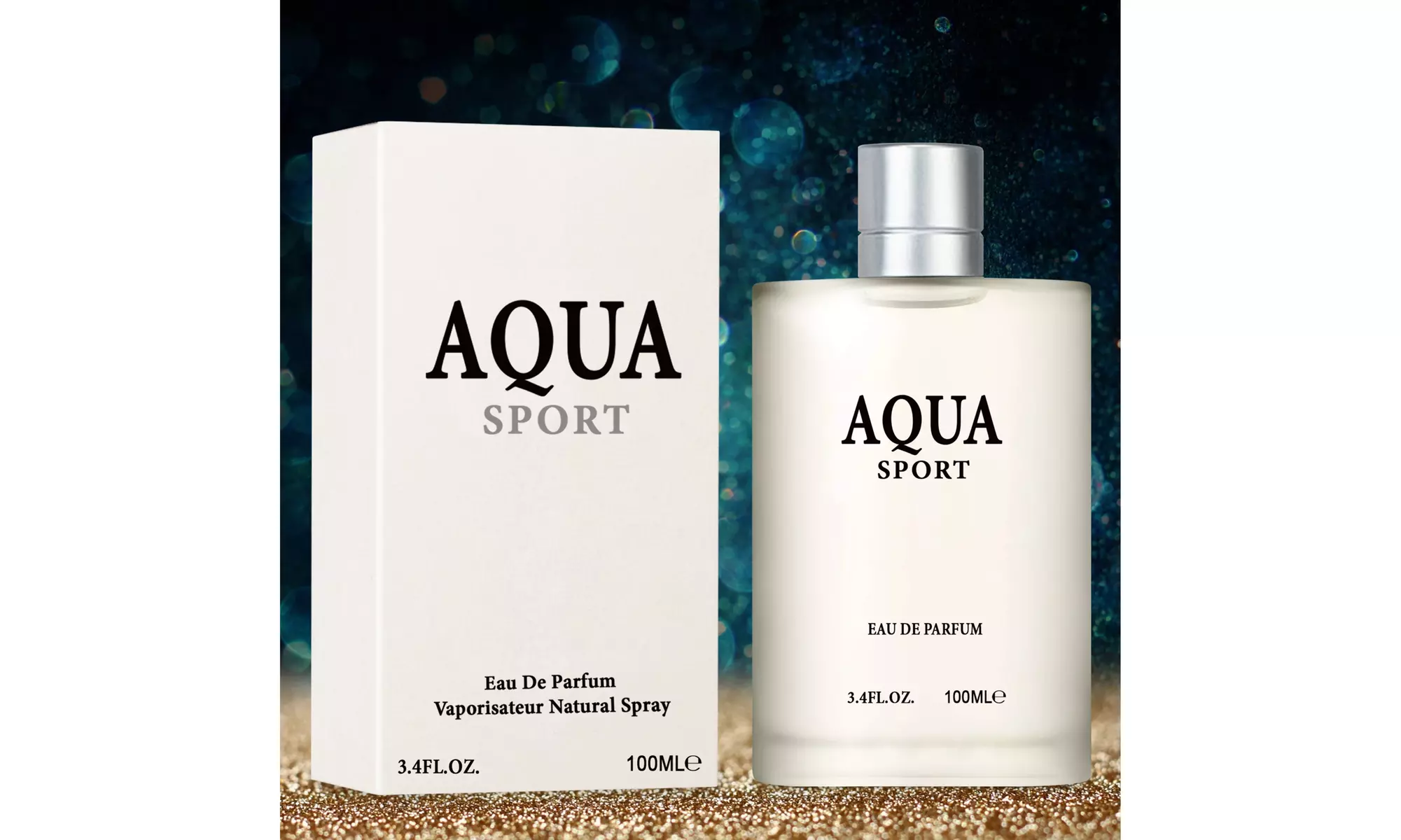 Aqua Sport Men's Perfume Fresh & Invigorating Perfume 3.4 FL.OZ 