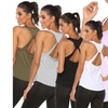 Image 1: Women's Yoga Backless Workout Tank Tops Open Back Sleeveless Workout Tops