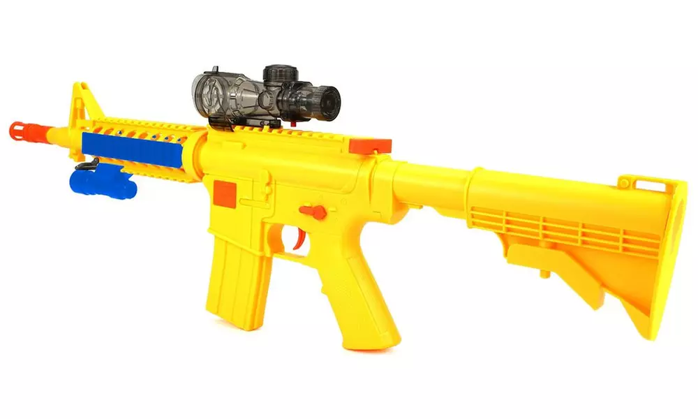YK Deluxe M16 Spring Powered Toy Foam Dart & Gel Gun - Second Medium