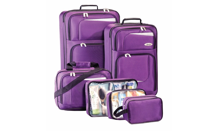 6 piece suitcase set