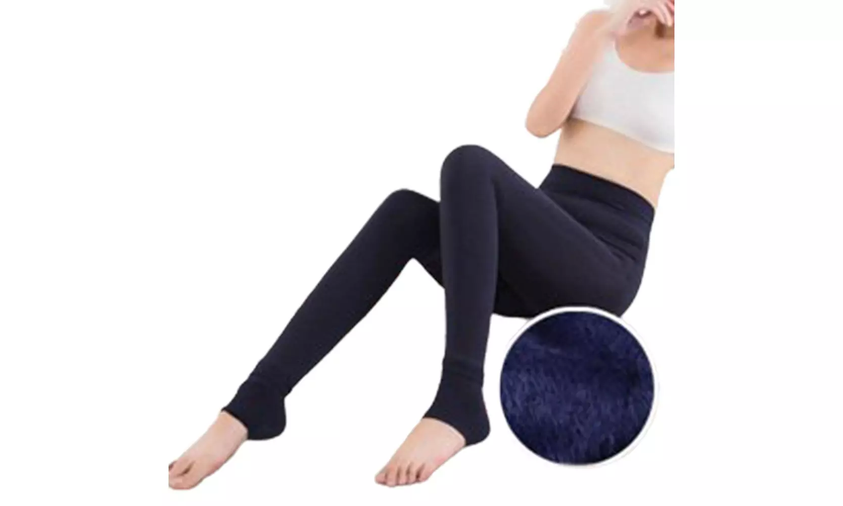 US 2-4 Pc Women High Waist Winter Warm Thick Fleece Lined Stretch Pants Leggings