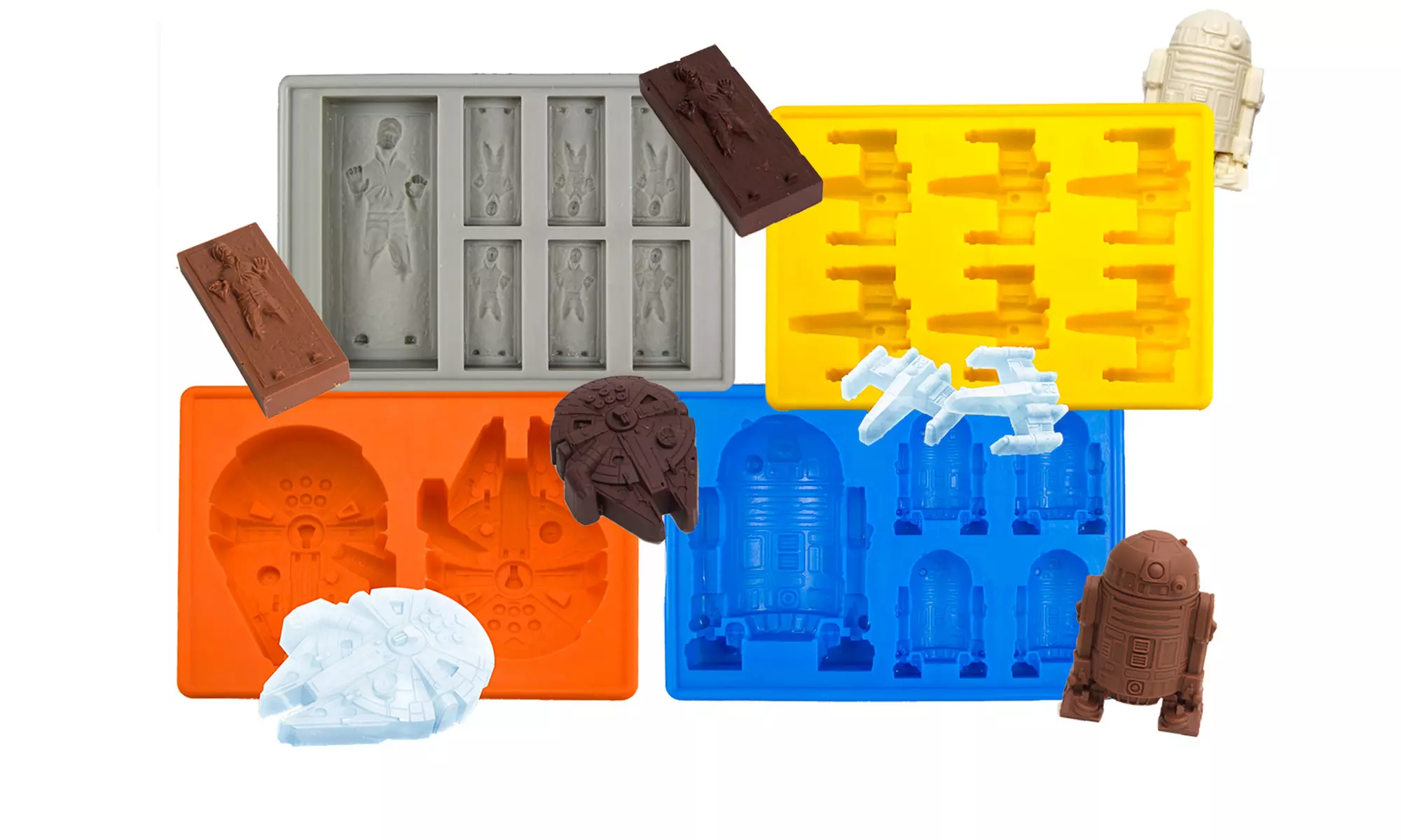 Star Wars Ice Tray or Chocolate Jello Molds (1-, 2-, 6-, or 8-Pack)