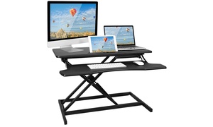 iMounTEK Dual-Monitor & Adjustable Height Standing Desk Converter Workstation