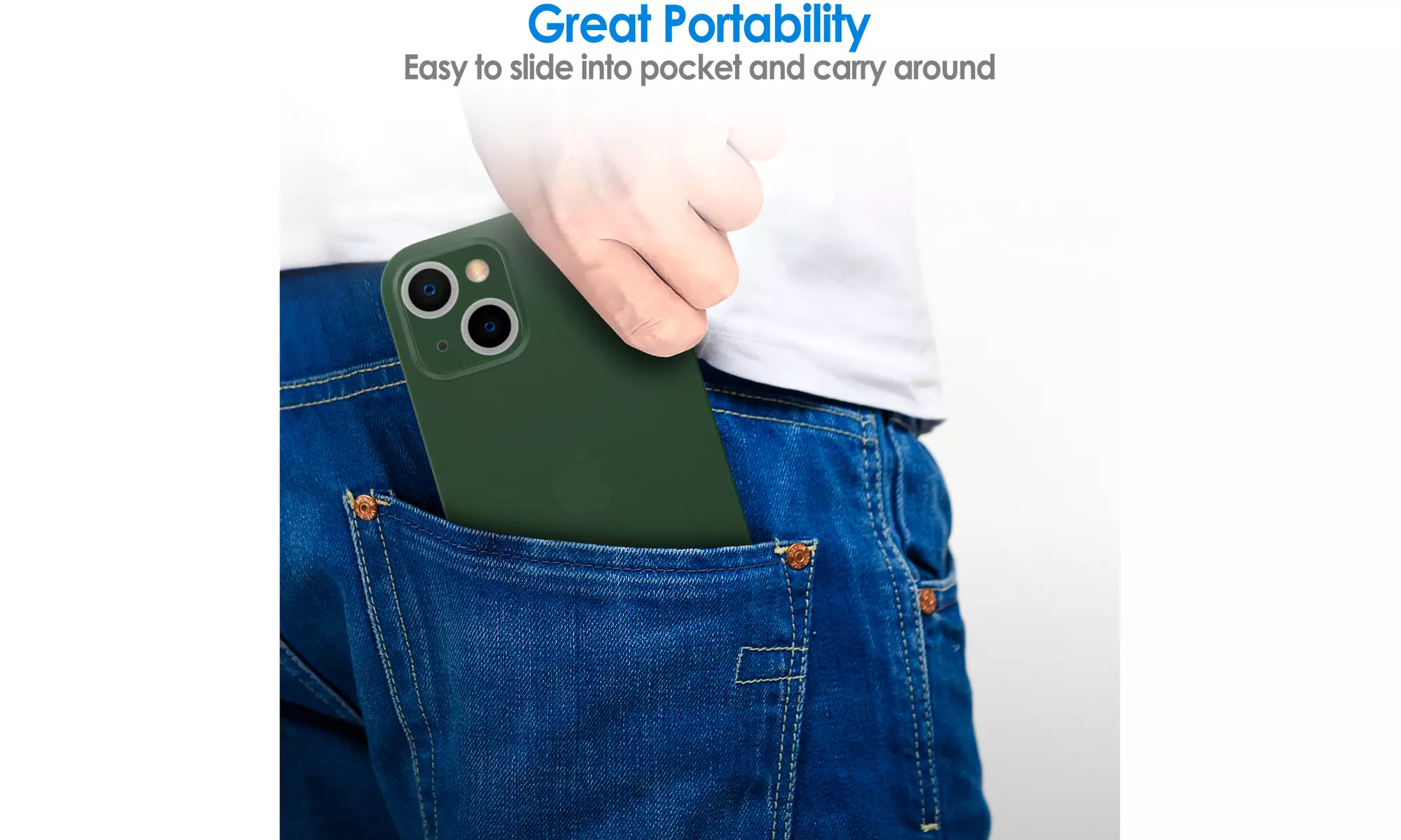 Ultra Slim Matte Case for iPhone 13, Camera Lens Full Protection Hard Thin Cover