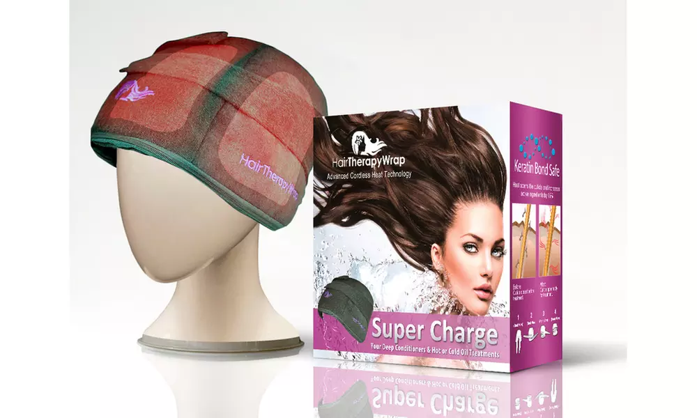 Hair Therapy Wrap Cordless Thermal Turban Heat Wrap - Second Medium