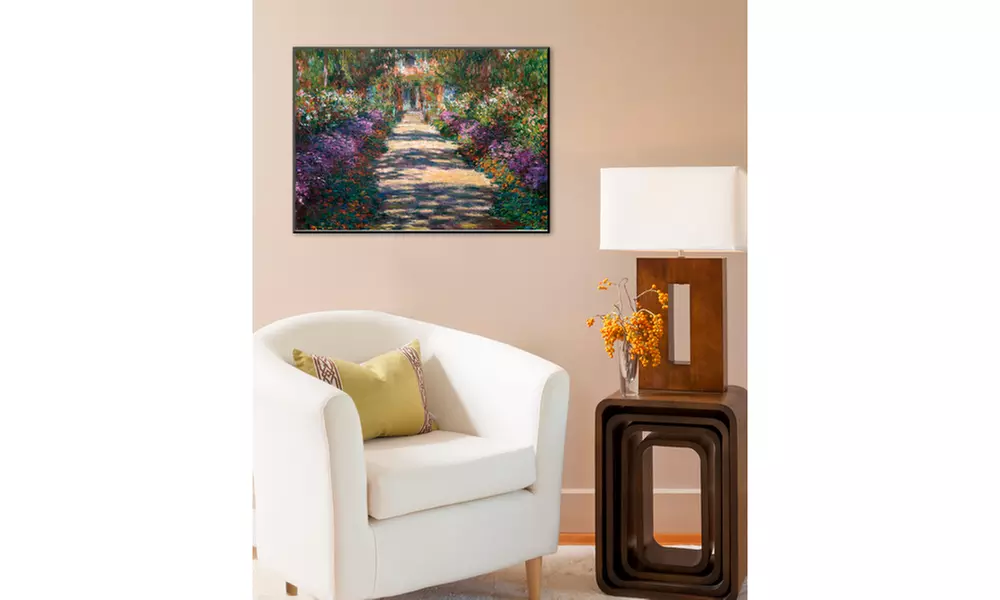 Garden at Giverny by Claude Monet - Second Medium