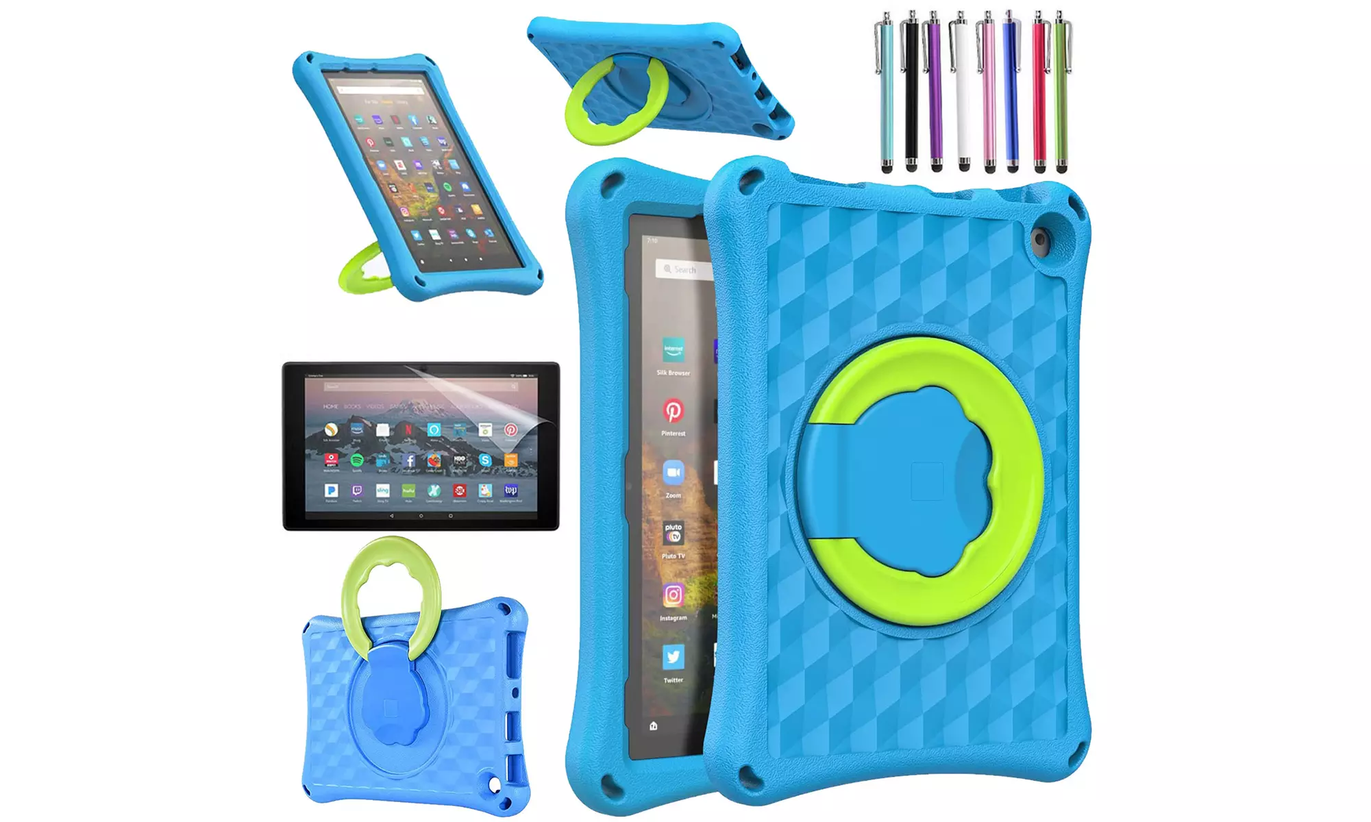 Amazon Fire HD 10 / Fire HD 10 Plus (2021, 11th Generation) Case Rotating Stand - Primary Image