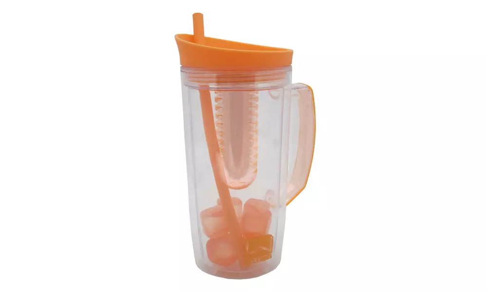 34oz Fruit Infuser Sports Bottle & Water Pitcher - Second Medium