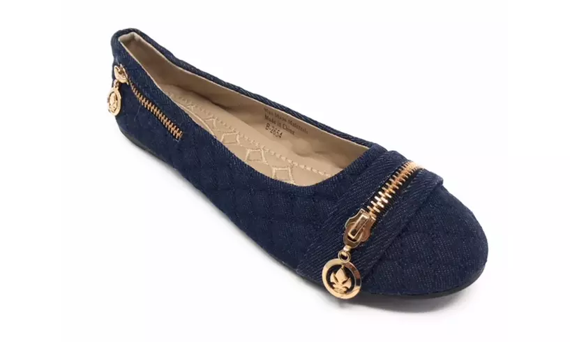 VICTORIA K DENIM  Fashion   Flats - Second Medium