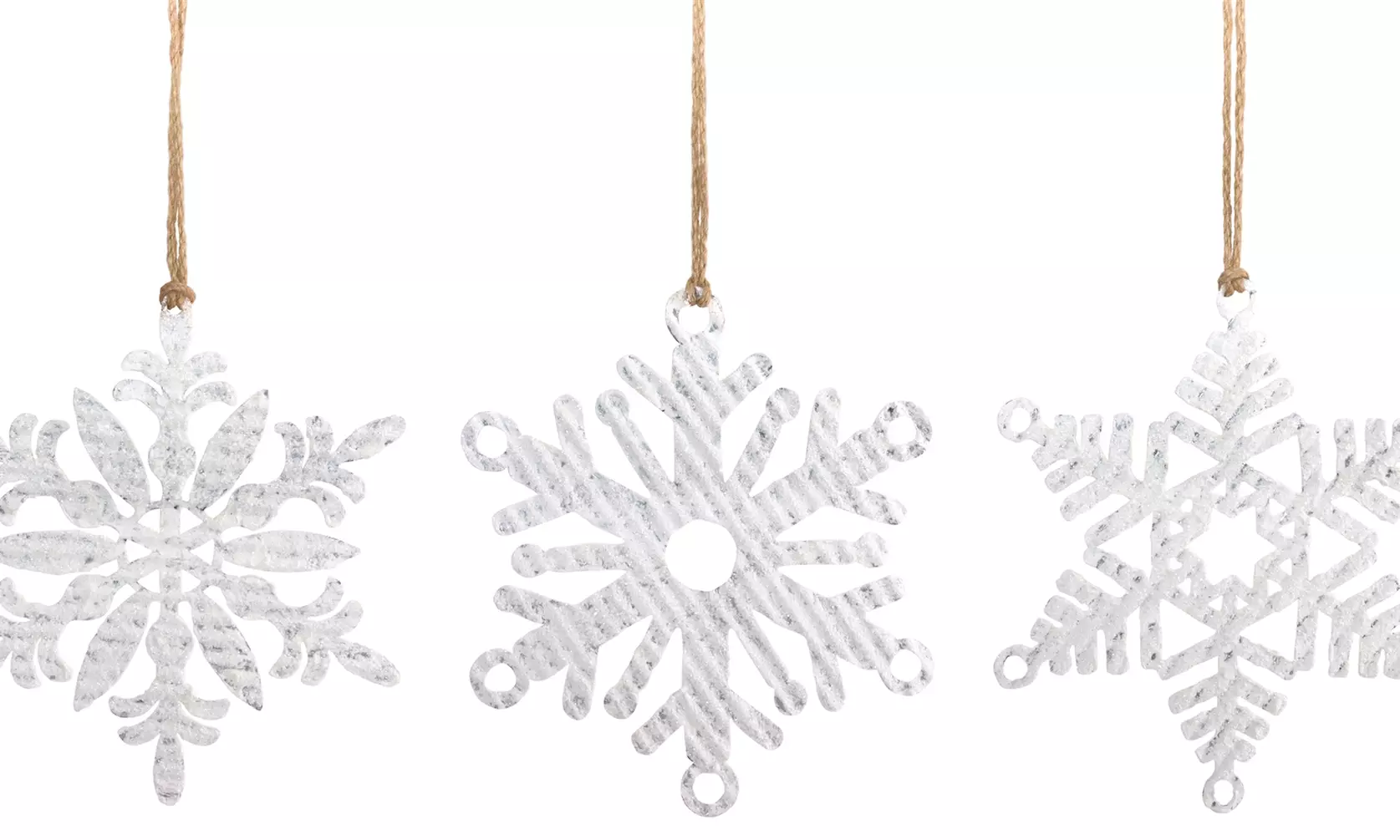 Snowflake Ornament (Set of 12) 10"H Iron - Primary Image