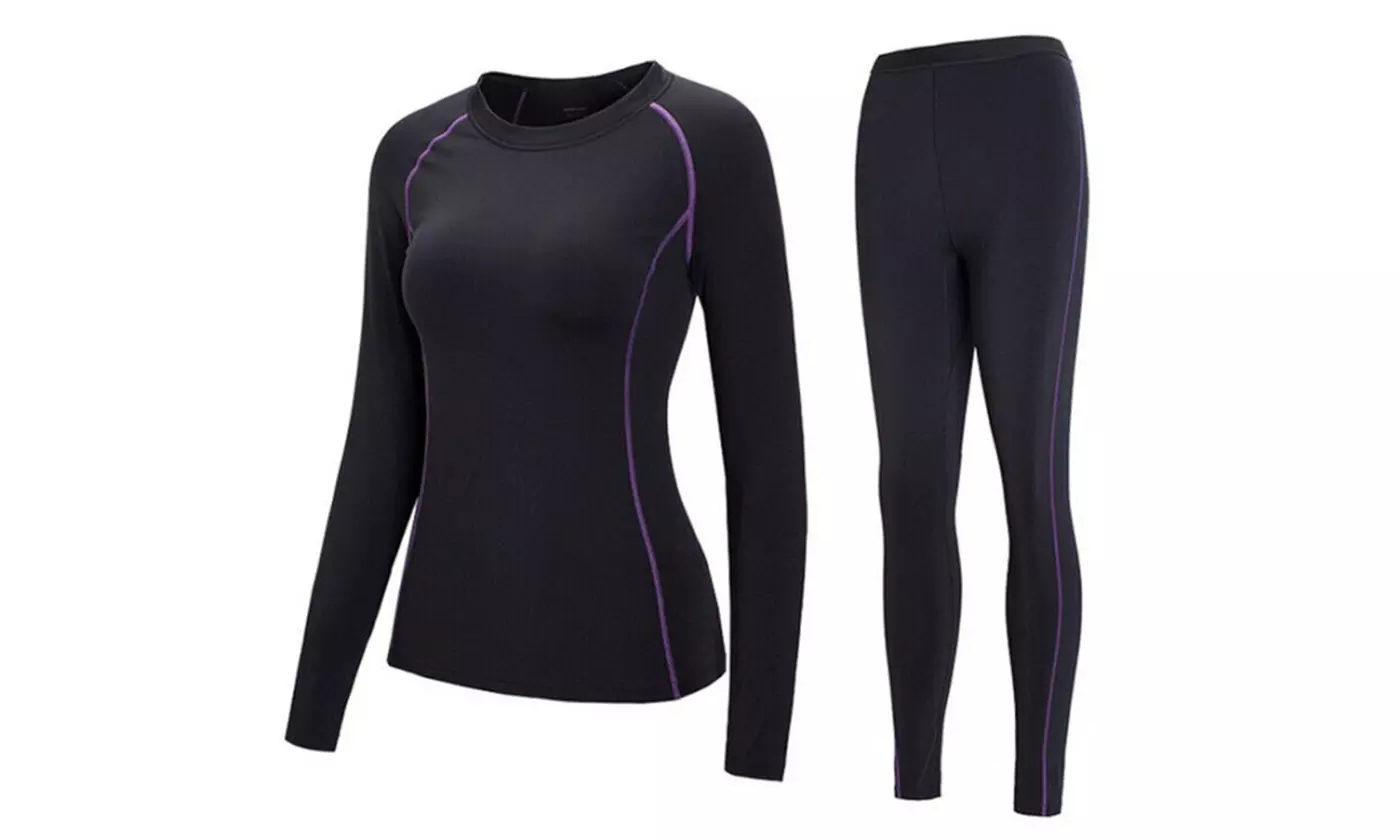 Women Thermal Underwear Set Quick Dry Breathable Thermo Warm Long Johns Outdoor