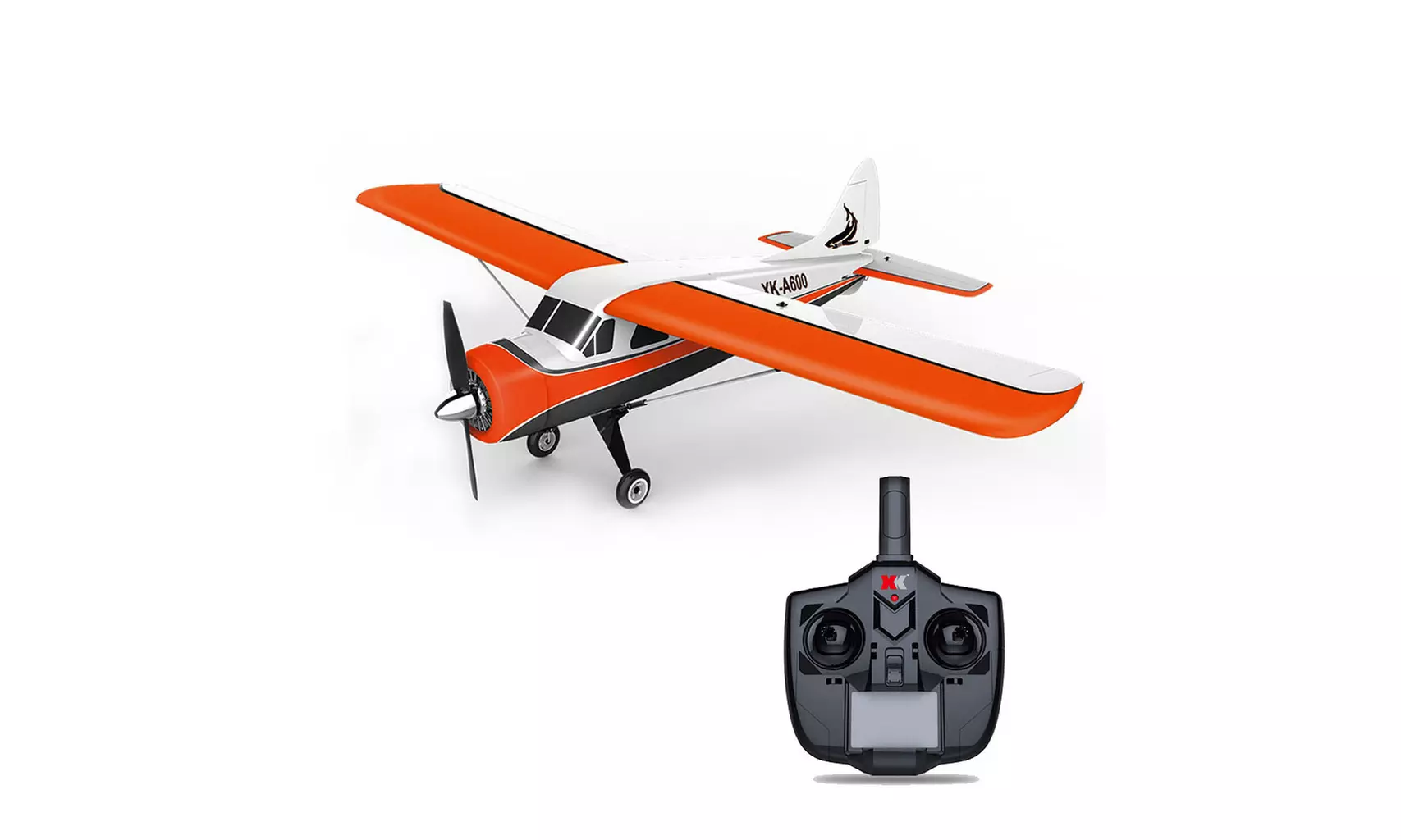  XK DHC-2 A600 4CH 2.4G Brushless Motor 3D6G RC Airplane 6 Axis Glider - Primary Image