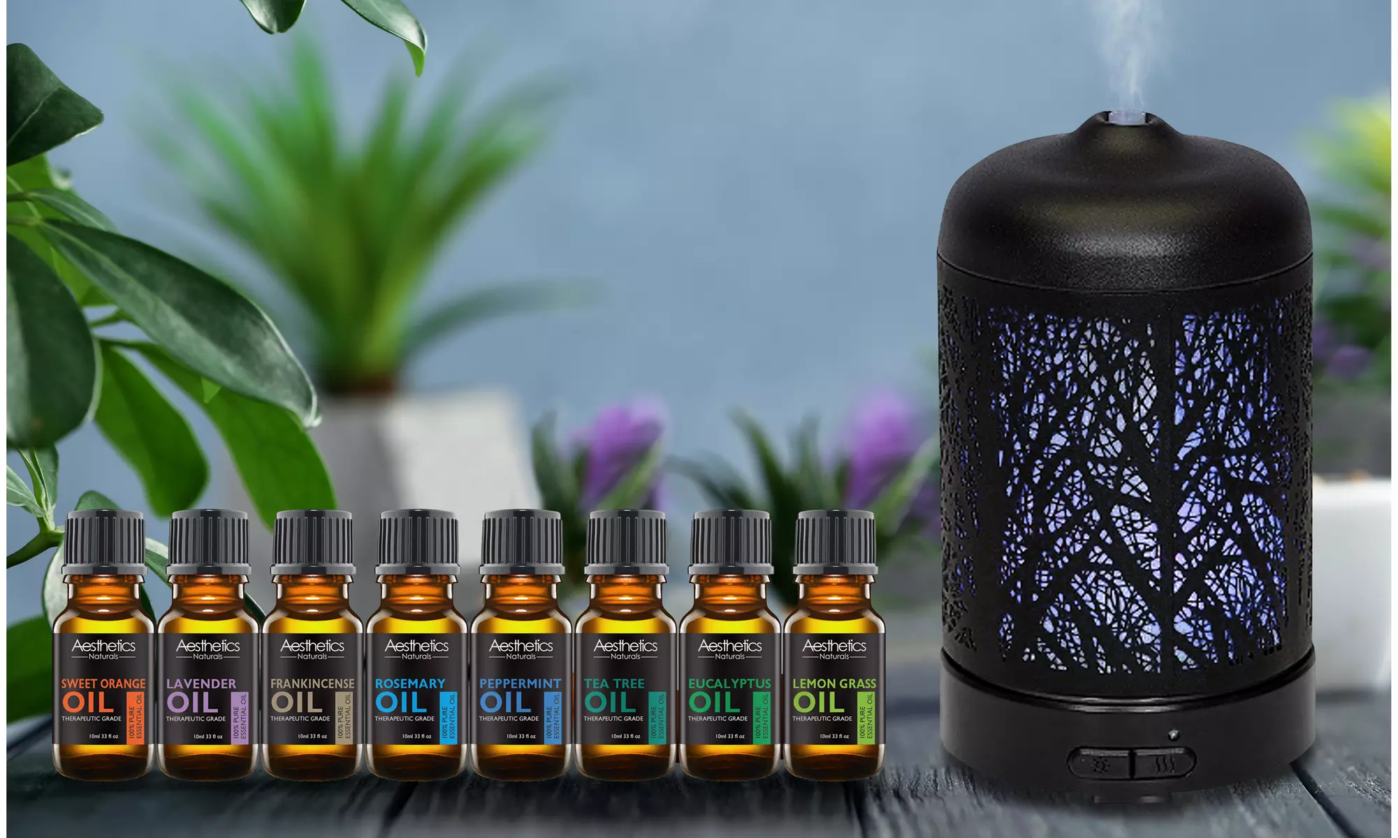 Ultrasonic Aroma Zen Diffuser with Optional Oils - Primary Image