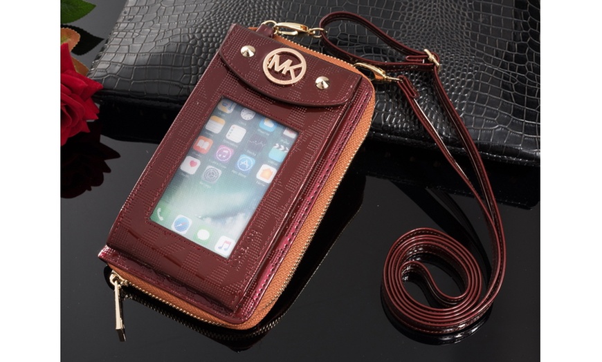 Image 31: Michael Kors Leather Crossbody