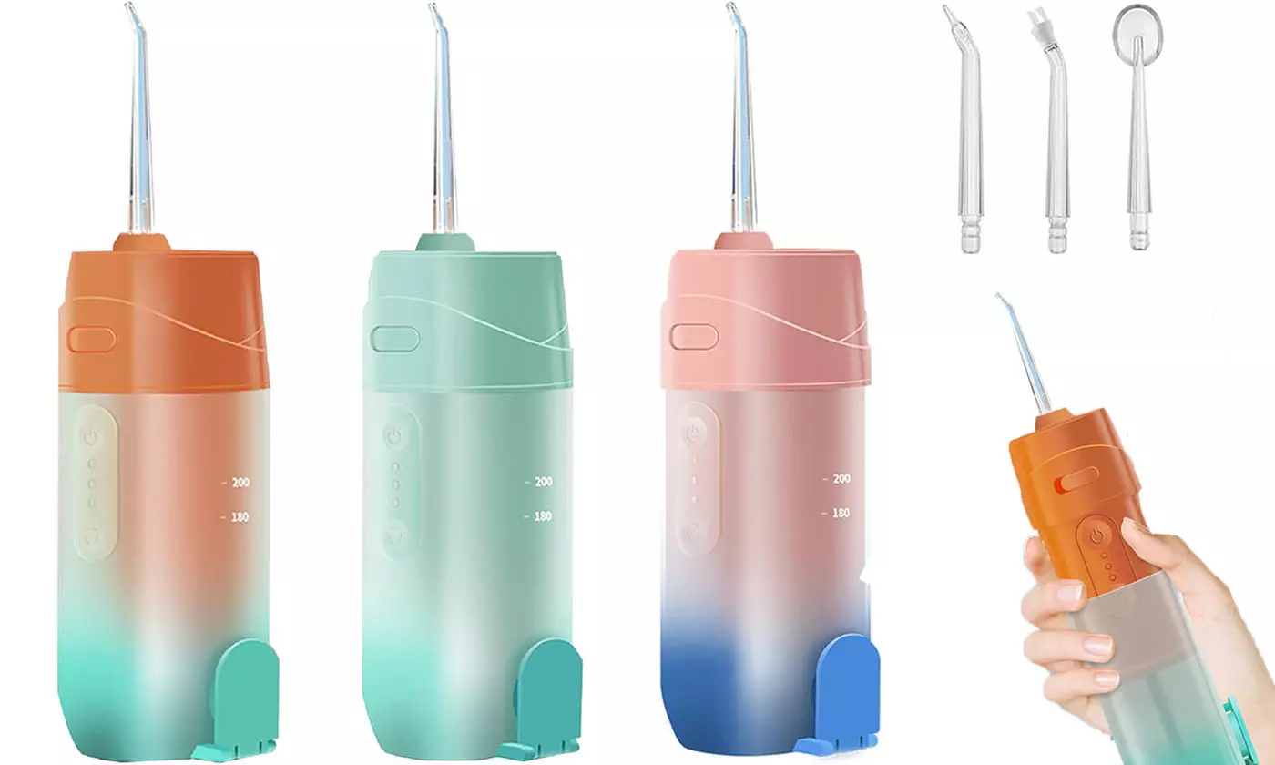Retractable Portable Water Dental Flosser Cordless Oral Irrigator Teeth Cleaner
