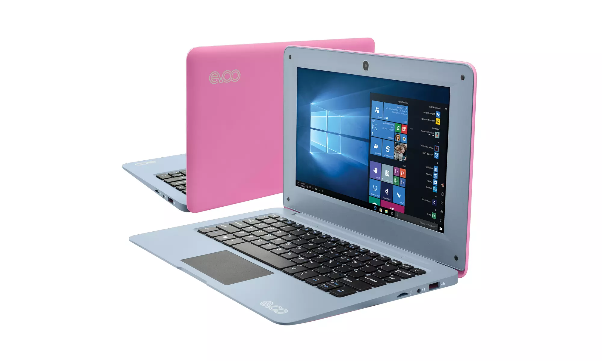 EVOO EV-C-101 10.1" Ultra Thin Laptop, Windows 10 Home, 2.6 GHz, Quad Core, 2GB - Primary Image
