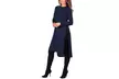 Womens Faux Wrap Dress with Belt - Second Medium