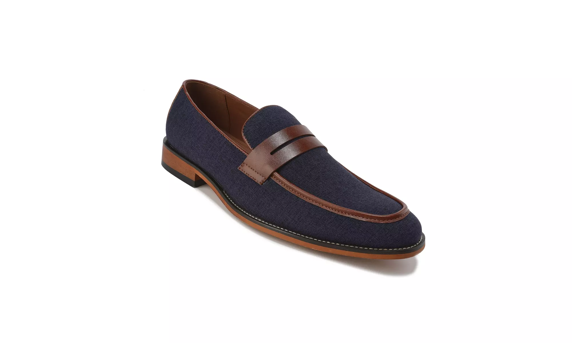 Gino Vitale Moc Toe Penny Slip On Loafer