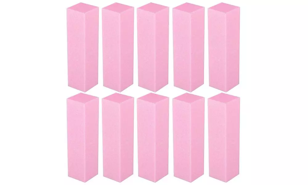 Zodaca 10PCS Pack Nail Art Files Buffer Block Pedicure Tools UVGel Set - Primary Image
