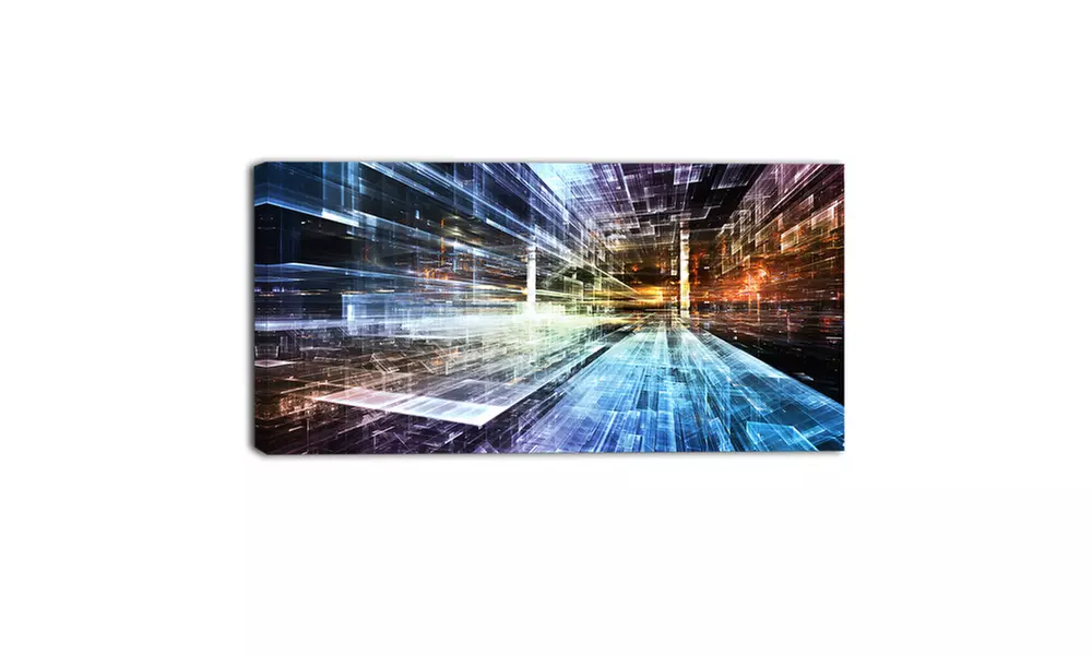 Future Industry - Abstract Canvas Artwork - Second Medium