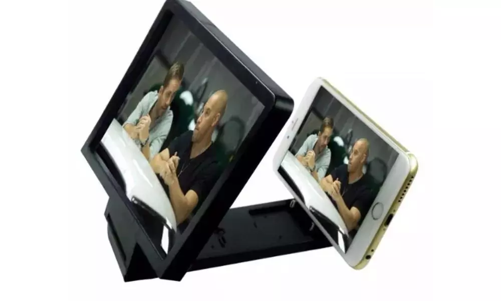 Screen Magnifier & Stand for Smartphones - Assorted Colors - Primary Image