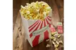 1000 Paper Popcorn Standalone Bags, 2.4 oz, Red & White Striped, 9" x 5" x 3" - Second Medium