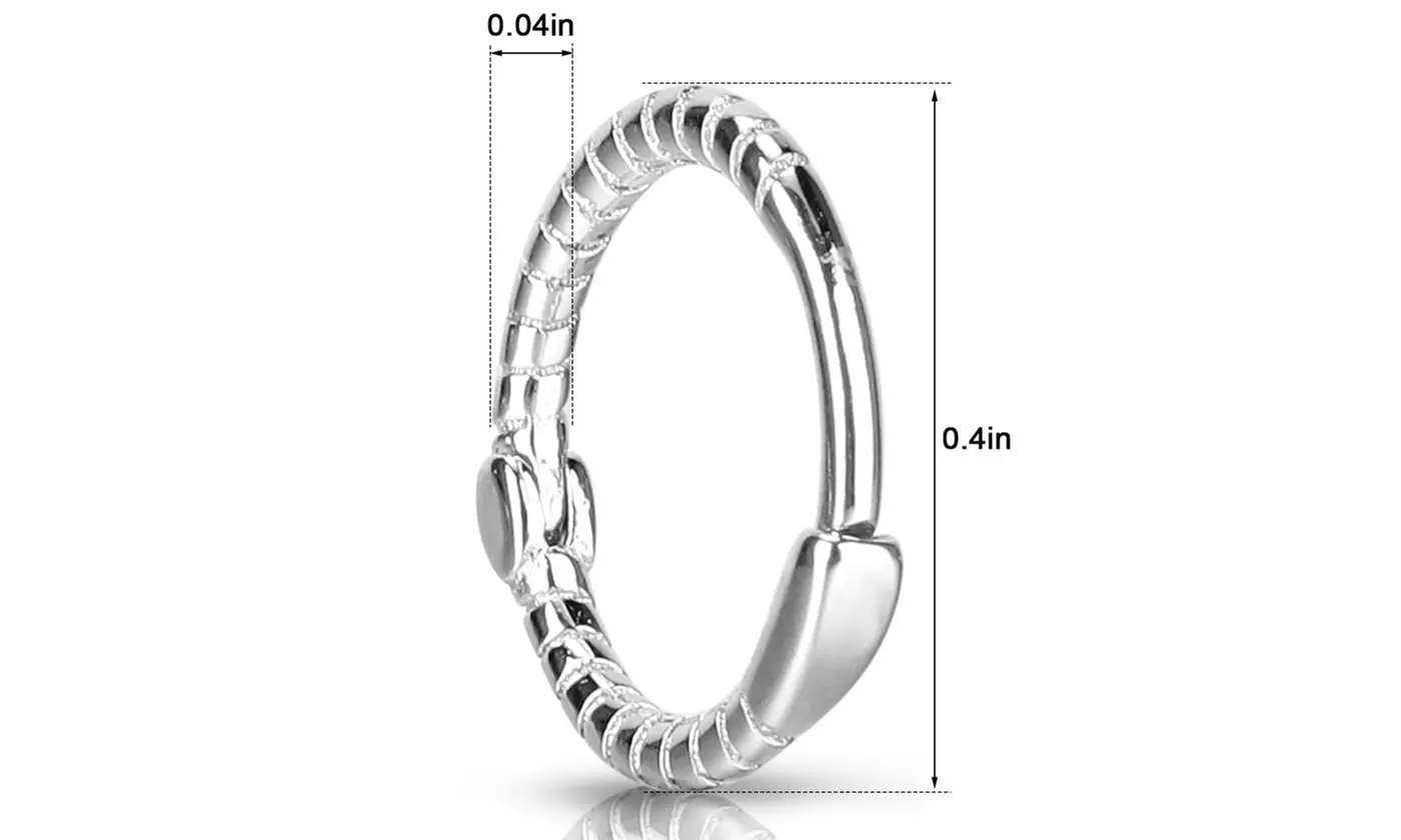 925 Sterling Silver Earrings Twisted Versatile Earring Ornament Women Gift