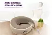Multi-Purpose Neck Massage Pillow w/Heat Memory Foam U-Shape Comfort Massager. - Second Medium