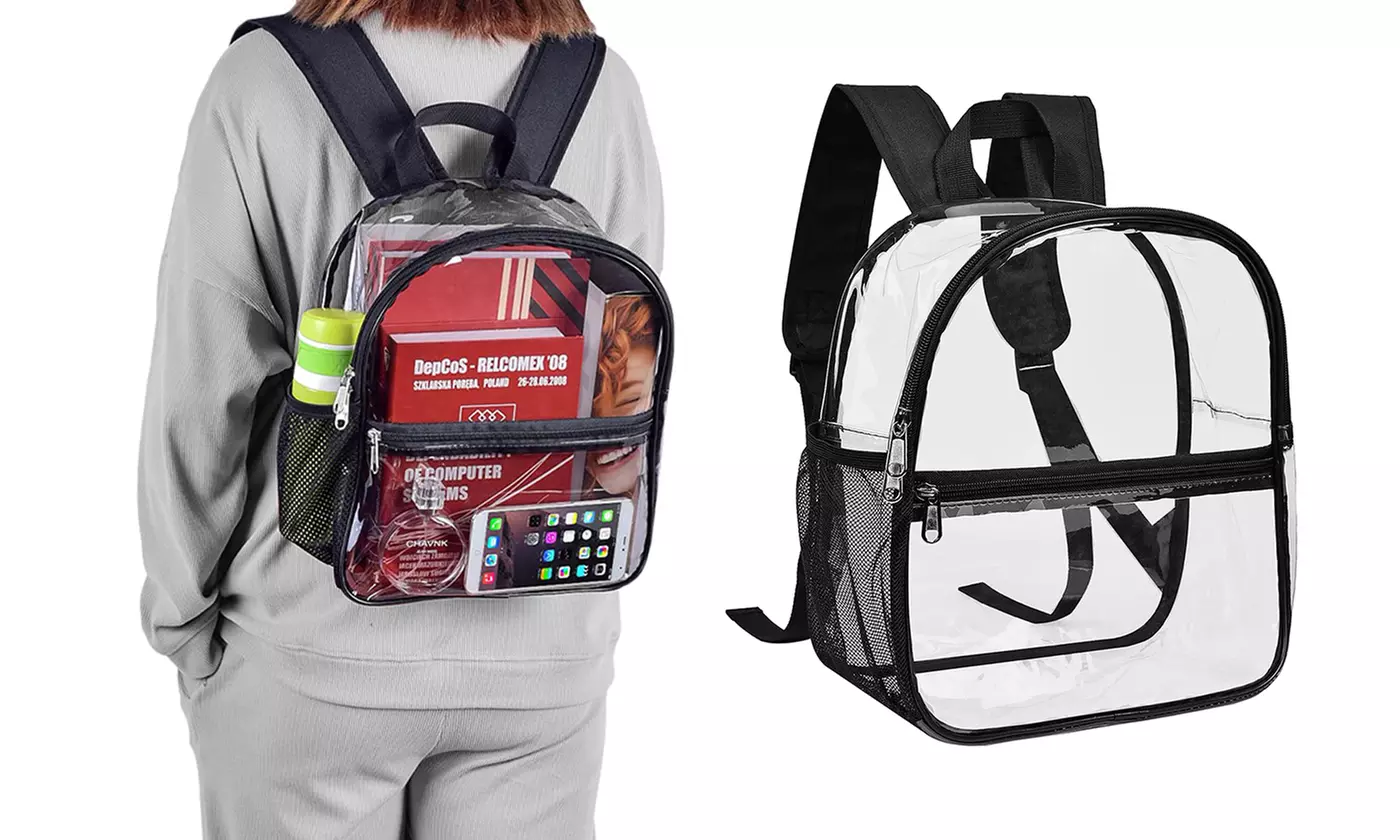 Clear Backpack Stadium Approved Water proof Transparent Backpack - Primary Image