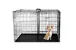 Pet Cage Metal Doors Tray Pan Extra Large Dog Crate Kennel Folding - Second Medium