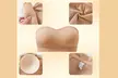 Women Strapless Bralette Seamless Bandeau Padded Tube Top Bra - Second Medium