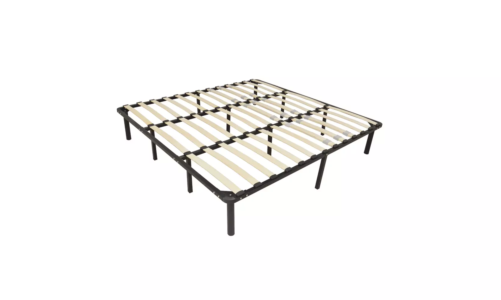 79"  Mattress Foundation Platform Bed Frame Wooden Slats King - Primary Image