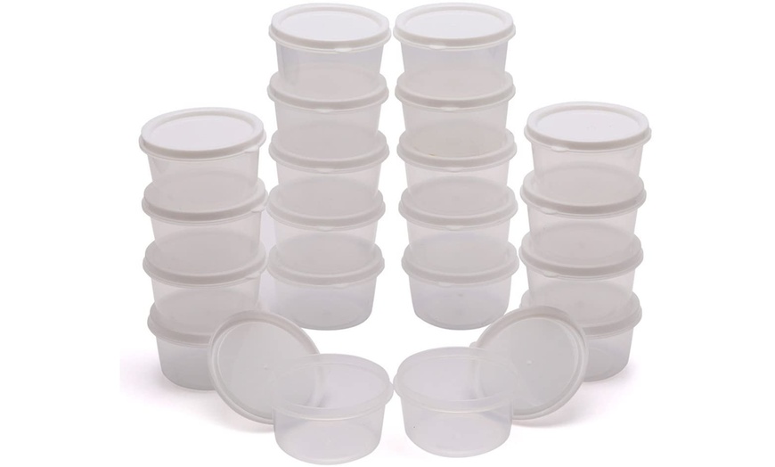 Mini Food Storage Containers, Condiment, and Sauce Containers, Round ...