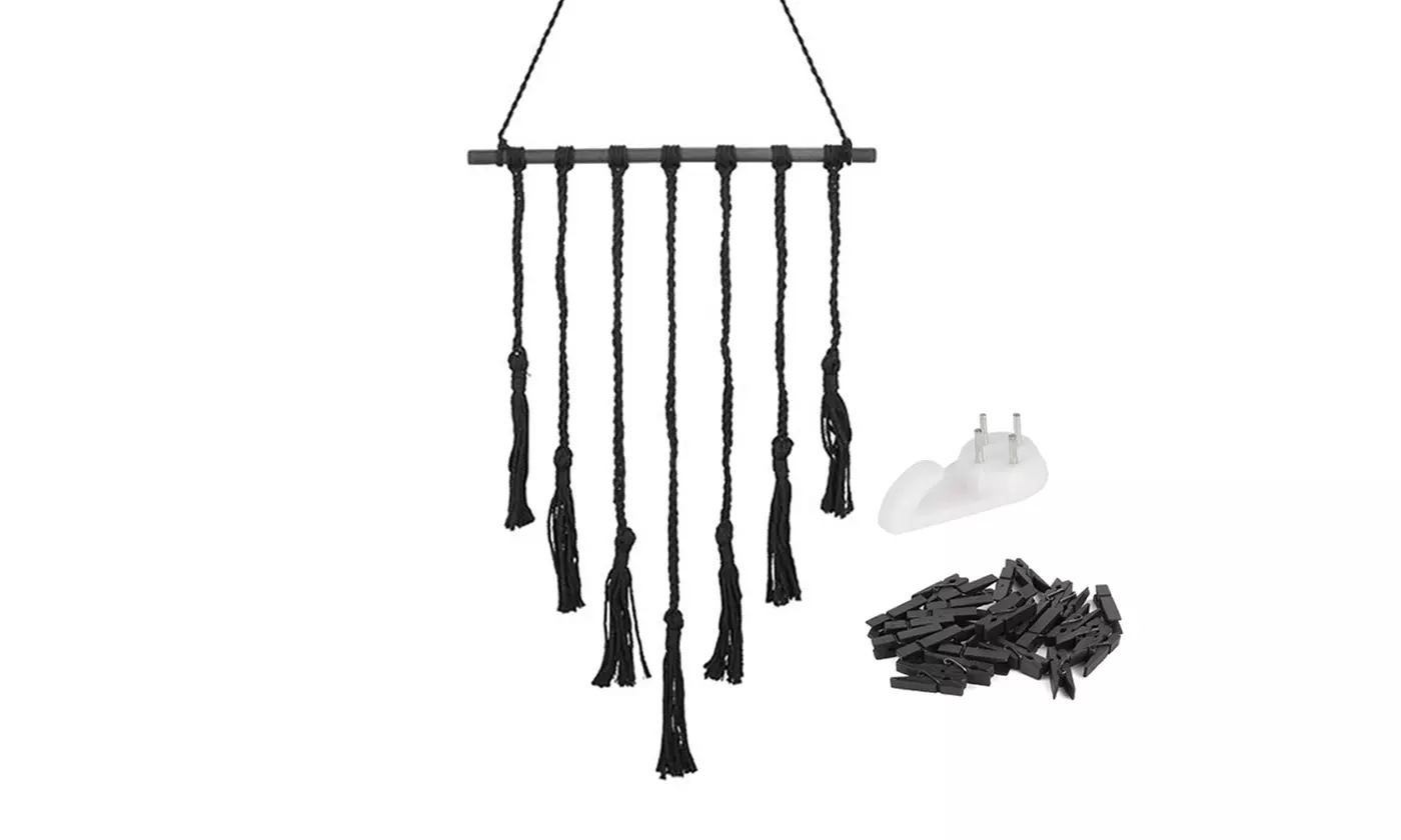 Macrame Star Moon Dream Catcher Boho Wall Hanging Ornament