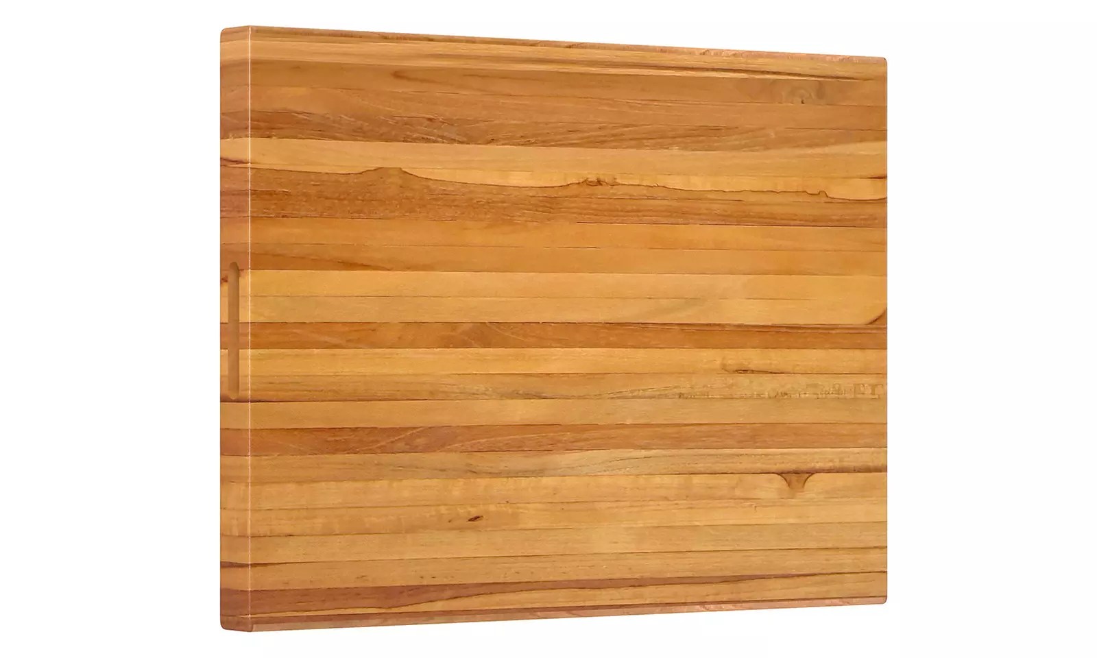 Costway Teak Wood Cutting Board Extra Large 24" Reversible Cutting Board