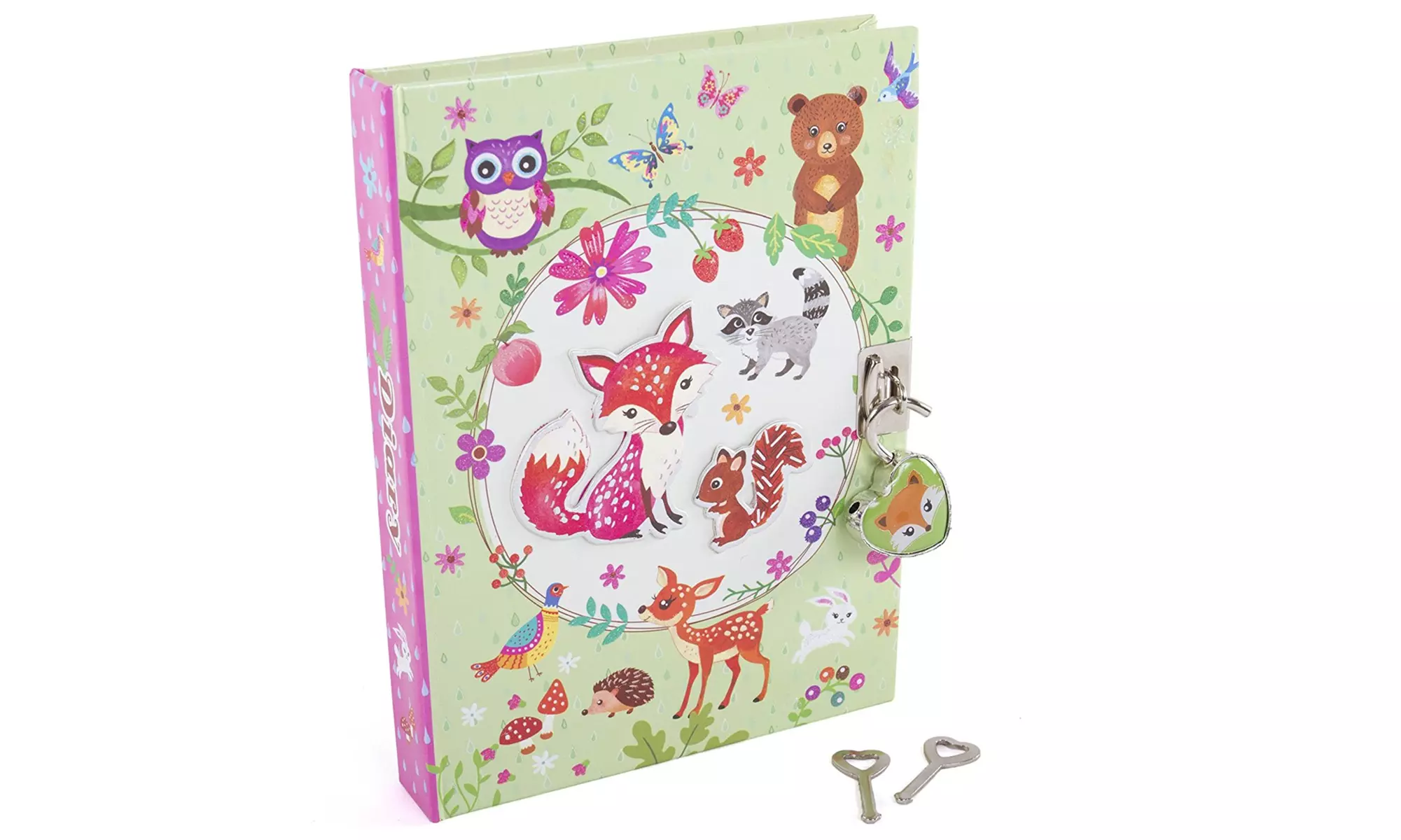Secret Diary with Lock - Girls 7" Scented Critter 300 Page Journal - Primary Image