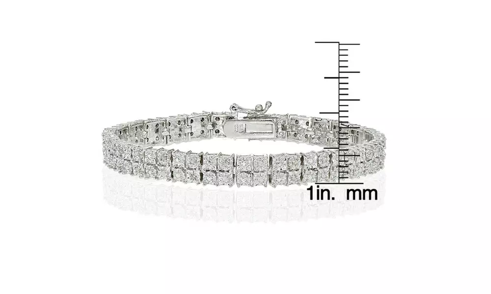 0.25 CTTW Diamond Miracle Set 2-Row Tennis Bracelet - Second Medium