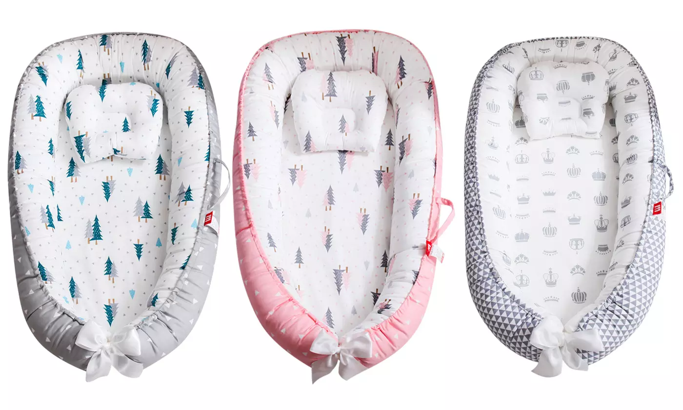 BabyLuv Newborn Baby Lounger Baby Nest Bed Co Sleeper Crib Lounger Bassinet - Primary Image