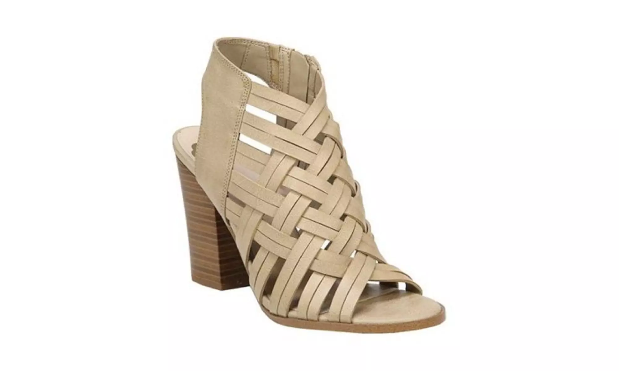 Fergalicious Women's Vibe Heeled Sandal, Nude, 8.5 M US - Primary Image