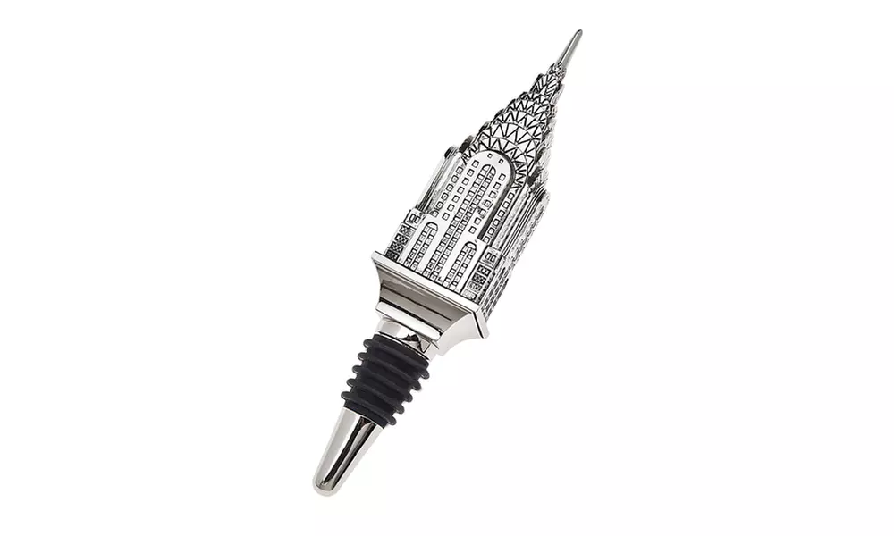 Godinger Bouchon De Bouteille Chrysler Building Argenté – Collector Art Déco