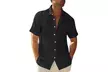 Mens Casual Button Down Short Sleeve Shirts Cuban Camp Guayabera Beach Tops - Second Medium