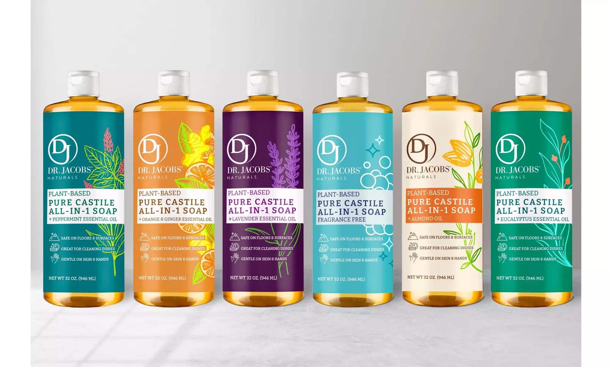 Dr. Jacobs Naturals Pure Castile ALL-IN-1 Soap (multiple options) - Primary Image