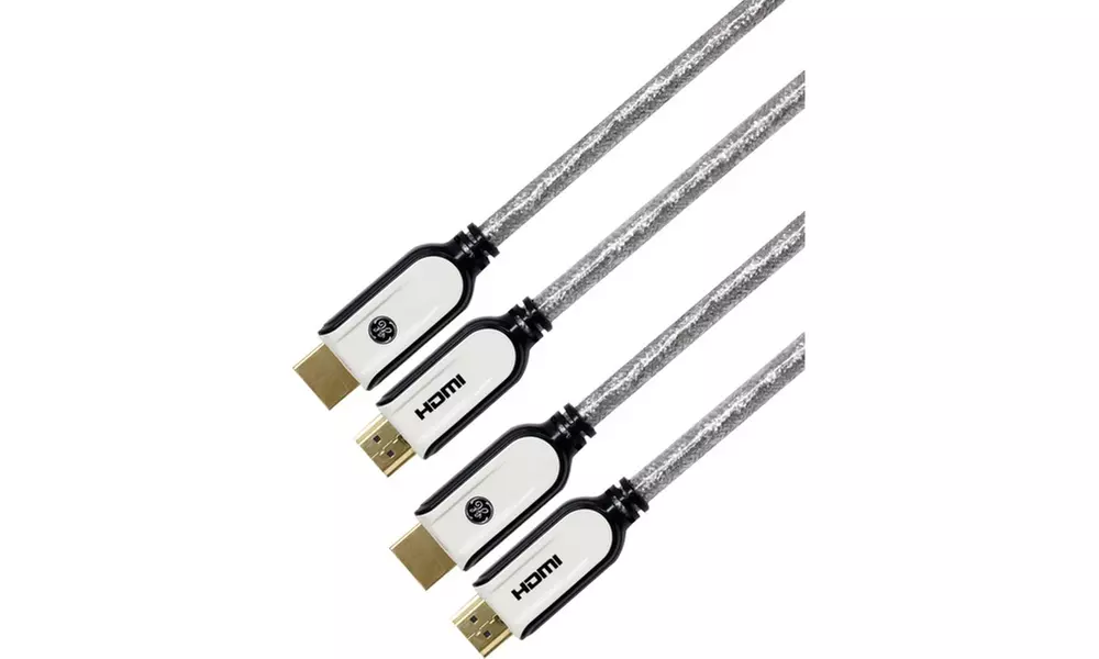 GE 87704 High Speed HDmi Cable With Ethernet, 6ft, 2 Pk - Second Medium