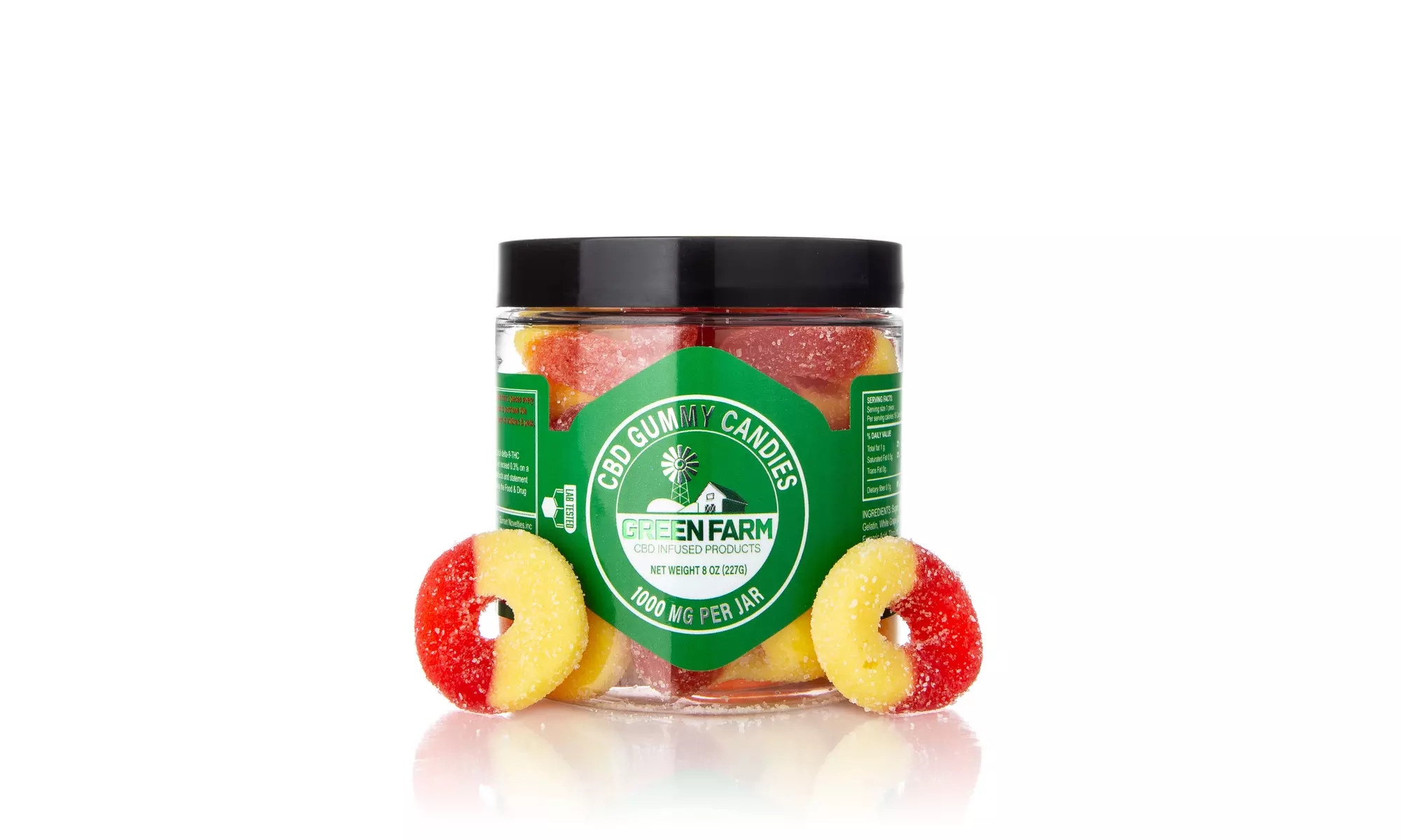 Fruit Flavored Gummies with 100% Organic CBD (500MG - 5000MG) from Green Farm