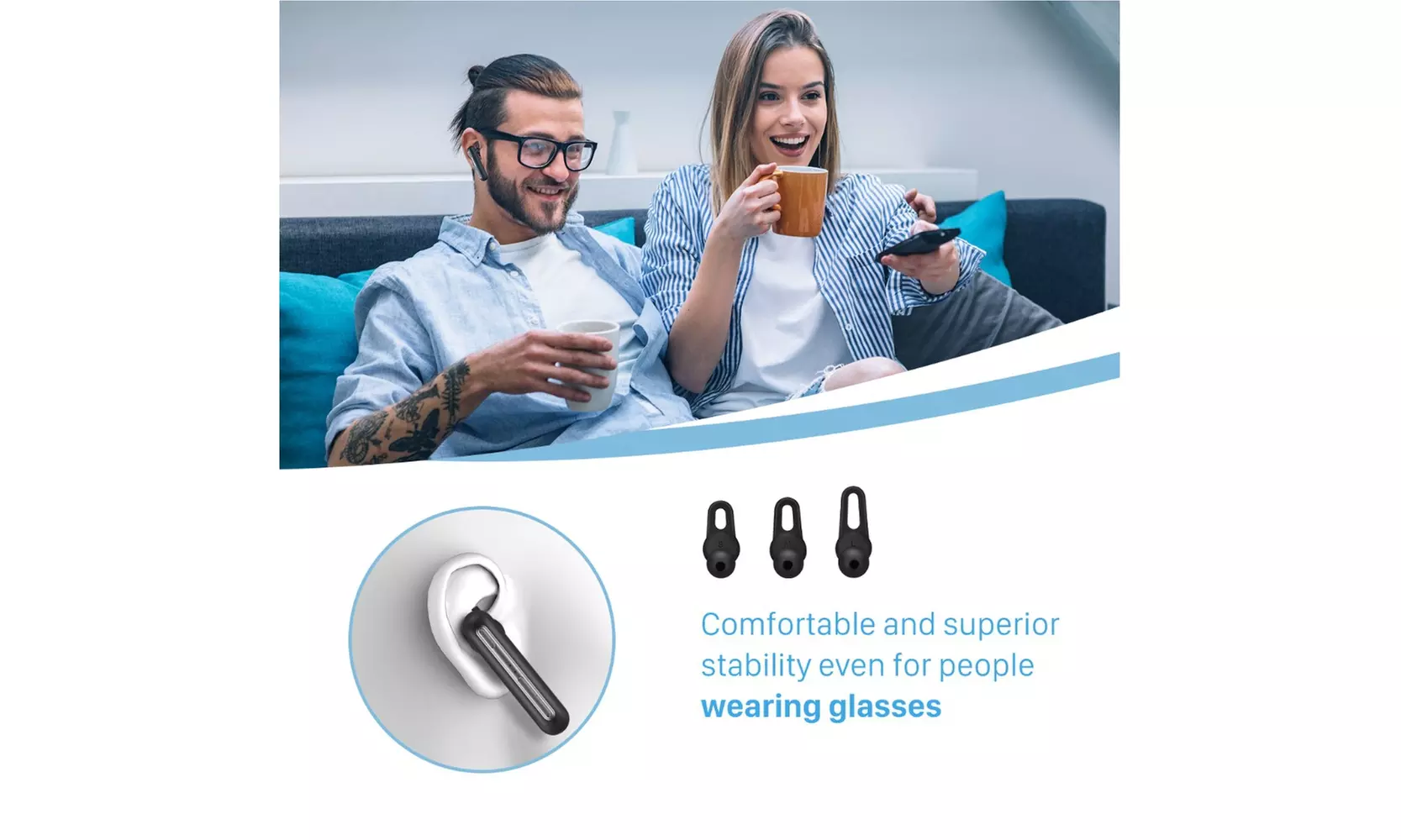 Crystal Clear Calling Bluetooth Wireless Earbud - Second Medium