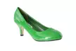 Riverberry 'M2584' Round-toe Mid-heel Patent Pumps, Green Patent - Second Medium