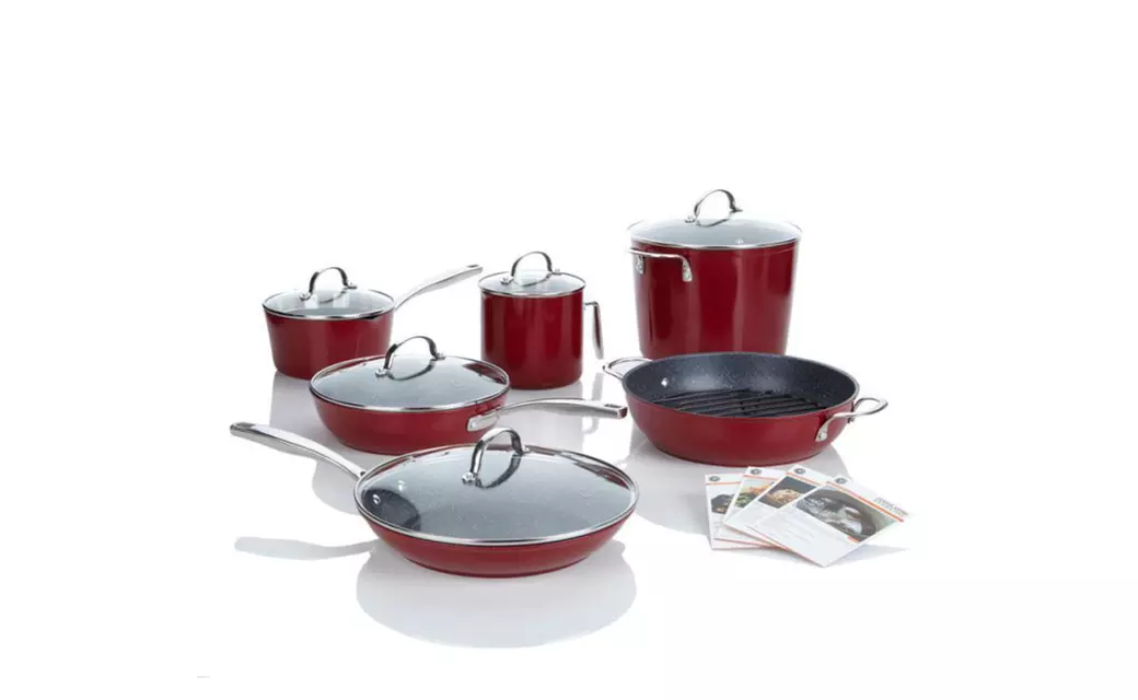 Curtis Stone Nonstick 12-piece Chef's Cookware Set - Refurbished - Primary Image